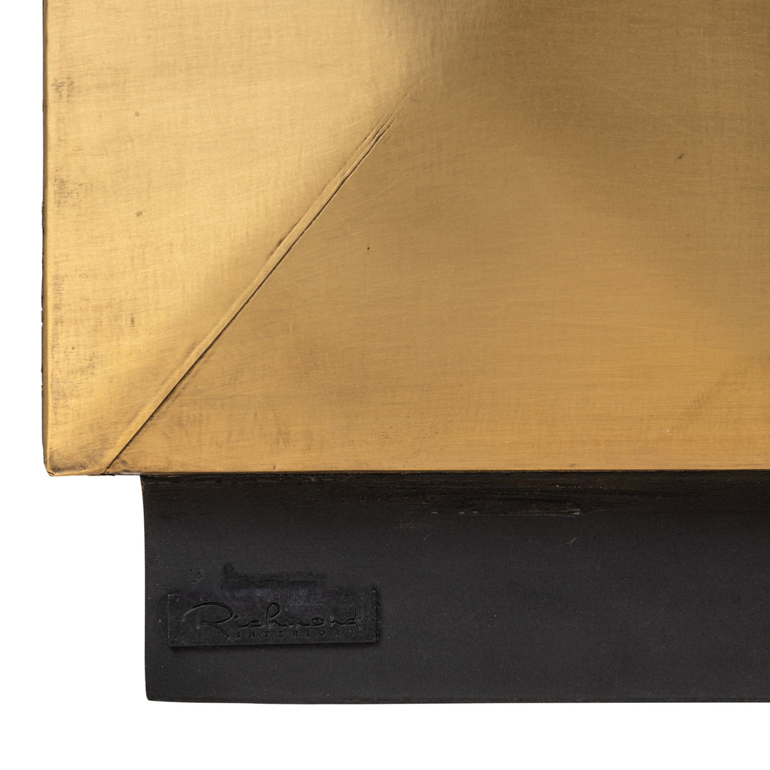 Salontafel Collada brushed gold incl. glass top