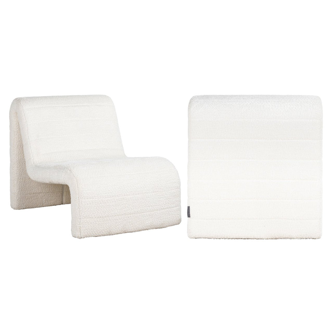 Lounge chair Kelly lovely white