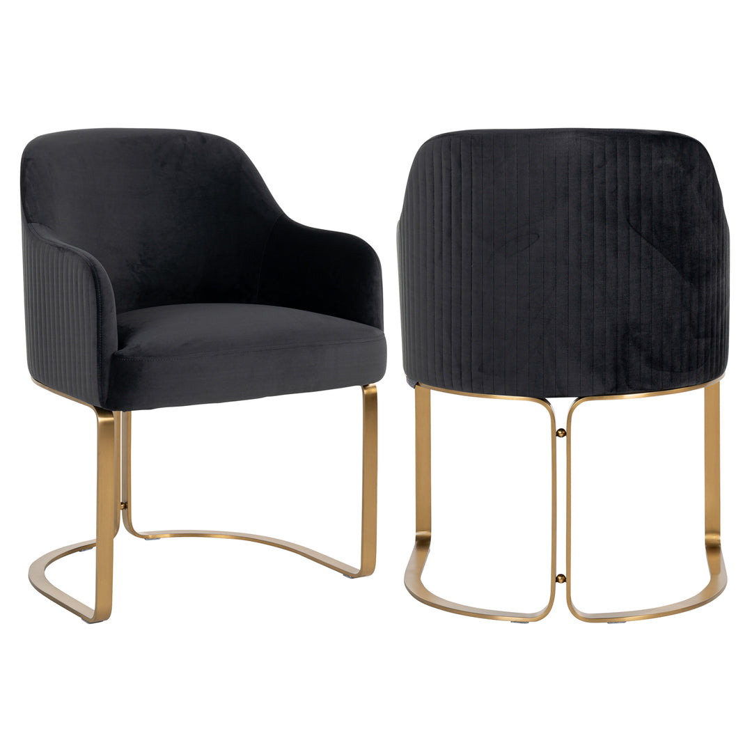 Dining room chair Hadley quartz anthracite fire retardant