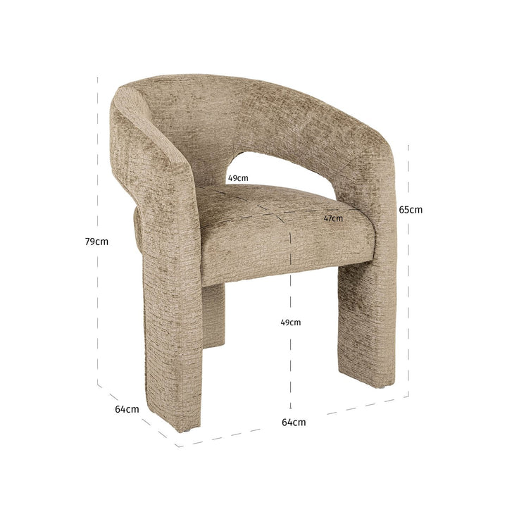 Dining room chair Belle desert fusion fire retardant