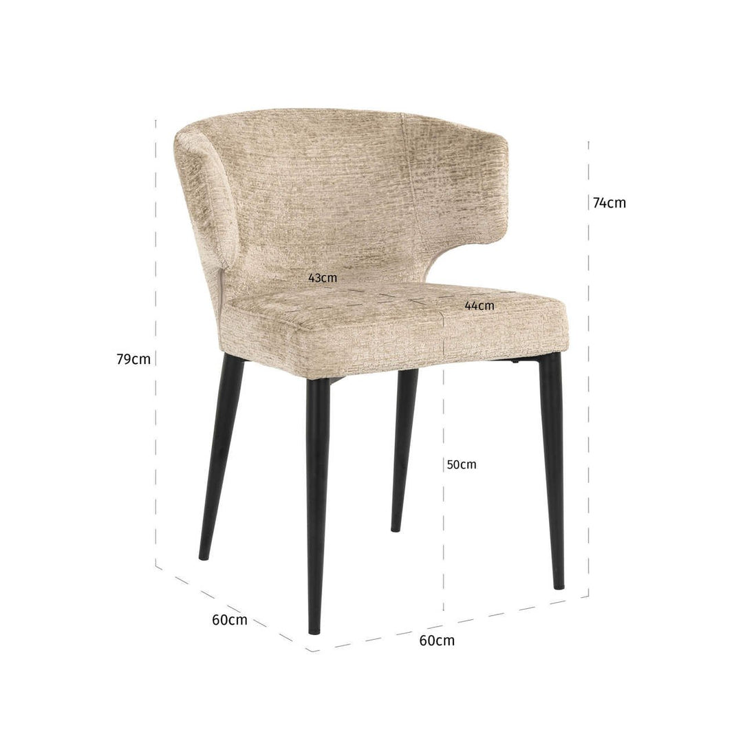Dining room chair Taylor desert fusion fire retardant
