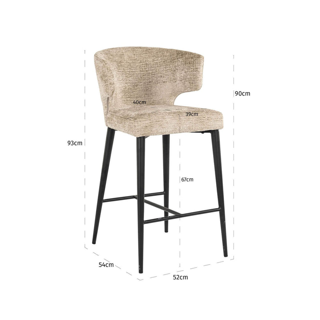 Counter chair Taylor desert fusion fire retardant