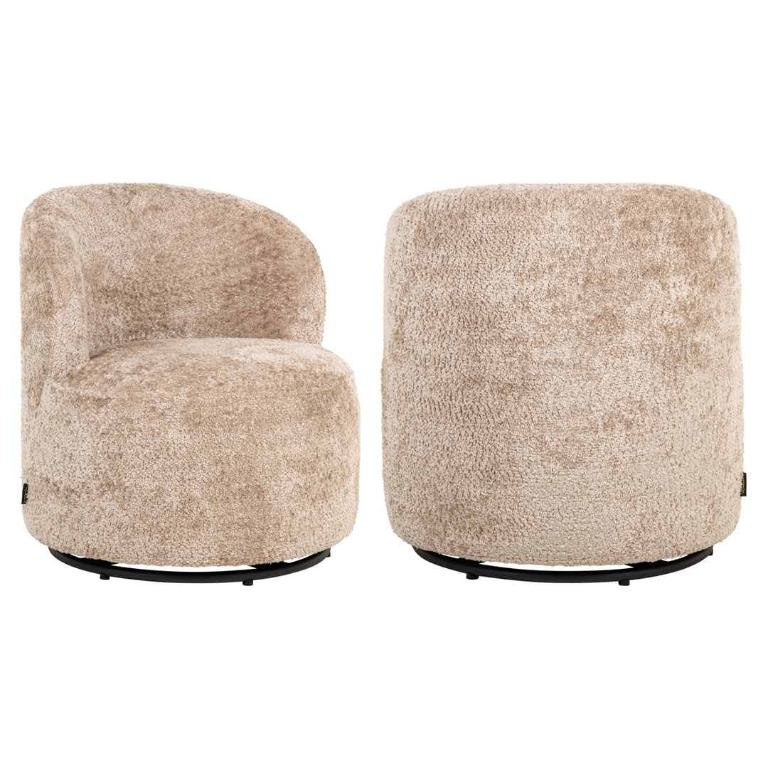 Jackie Sheep Lounge-Sessel, natürlich drehbar, für Kinder