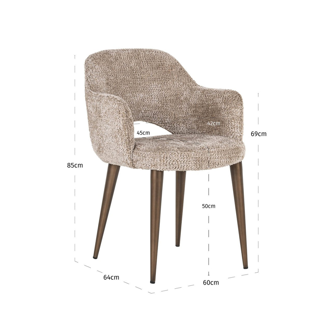 Dining room chair Delphina lovely nature fire retardant