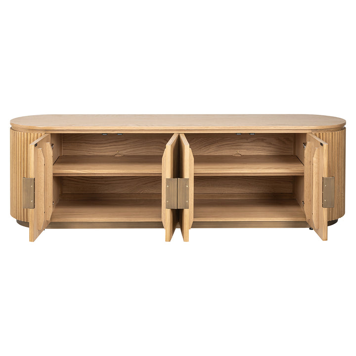 TV-meubel Belfort 4-deurs (Natuurlijk eiken)