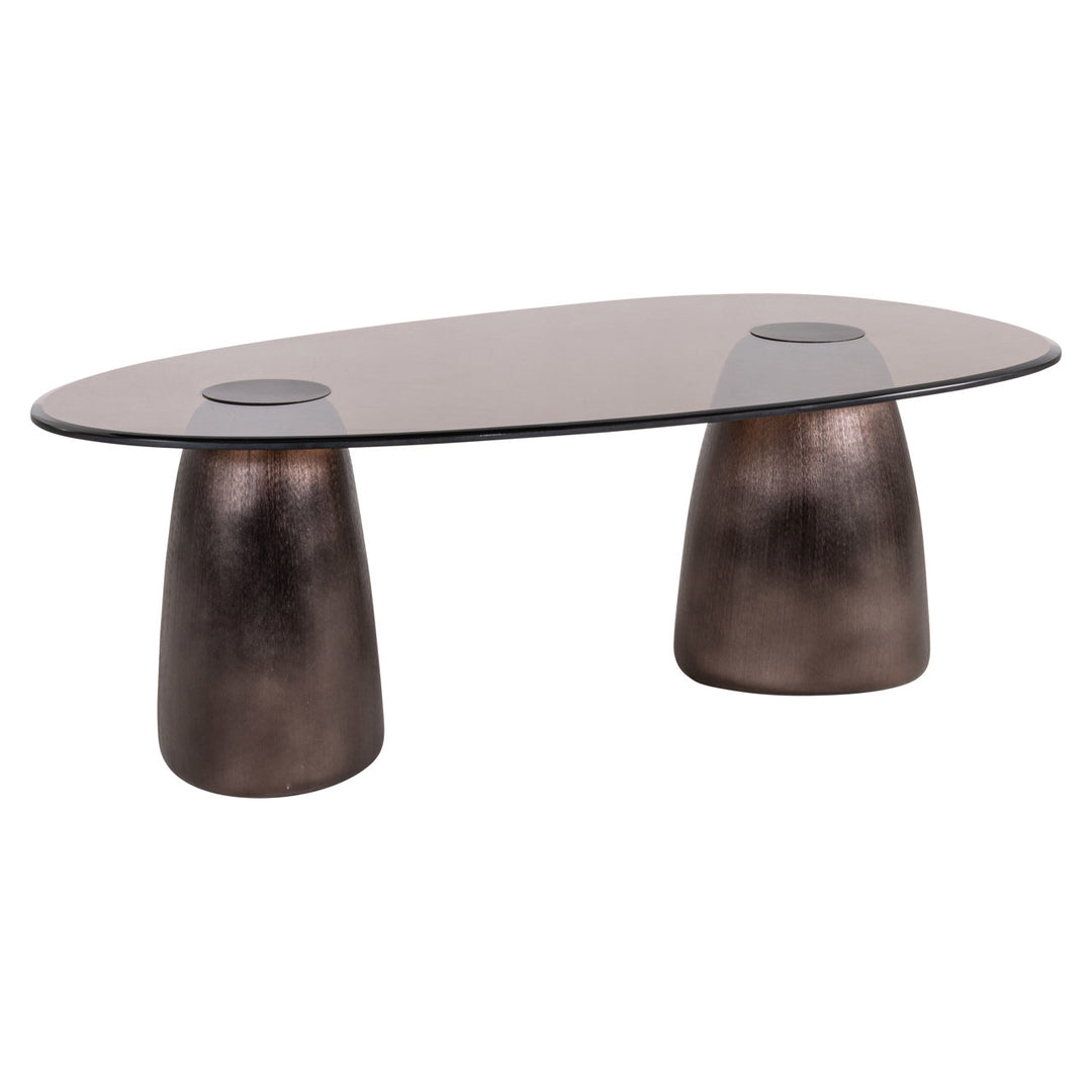 Hayden ovaler Couchtisch aus Bronze