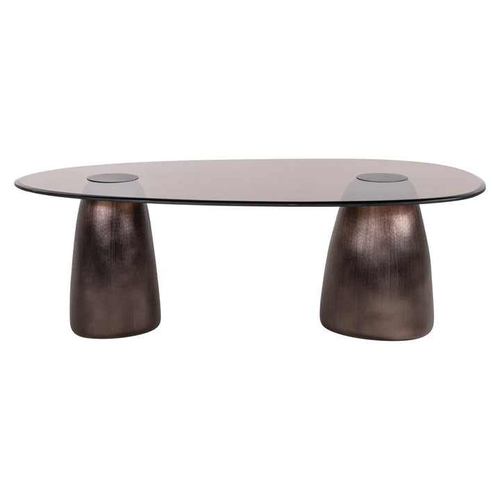Hayden ovaler Couchtisch aus Bronze
