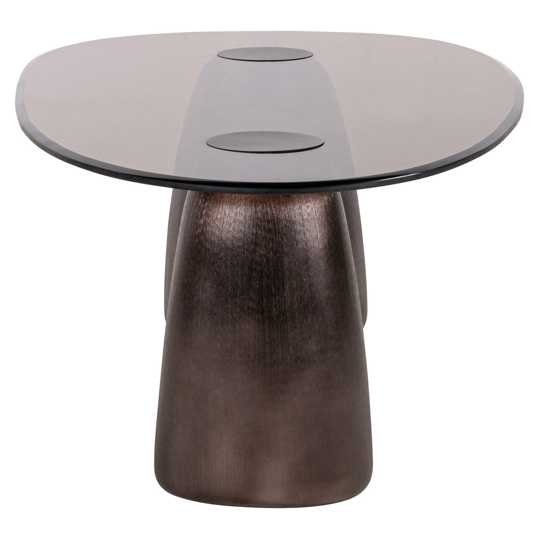 Hayden ovaler Couchtisch aus Bronze