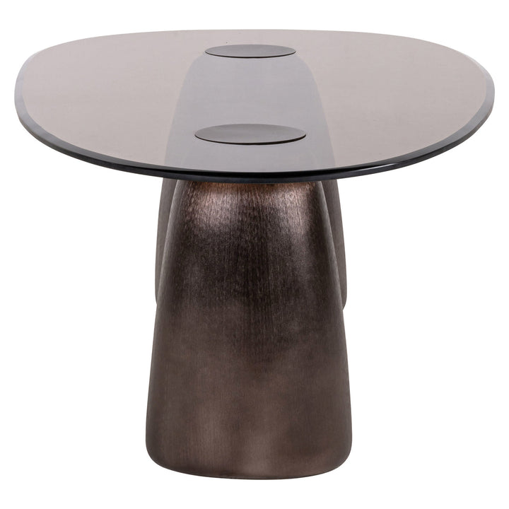 Hayden ovaler Couchtisch aus Bronze