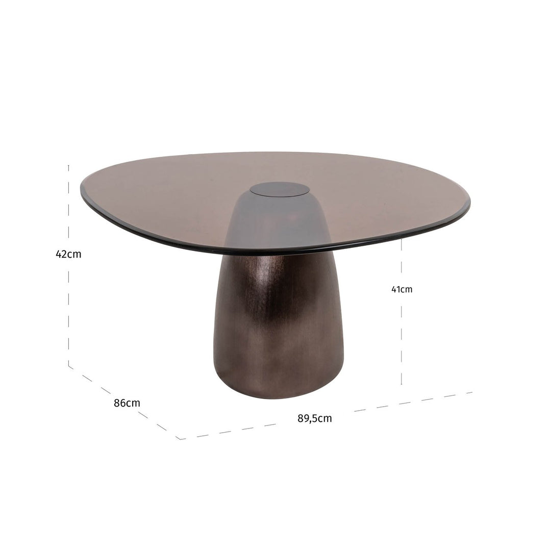 Hayden bronze coffee table