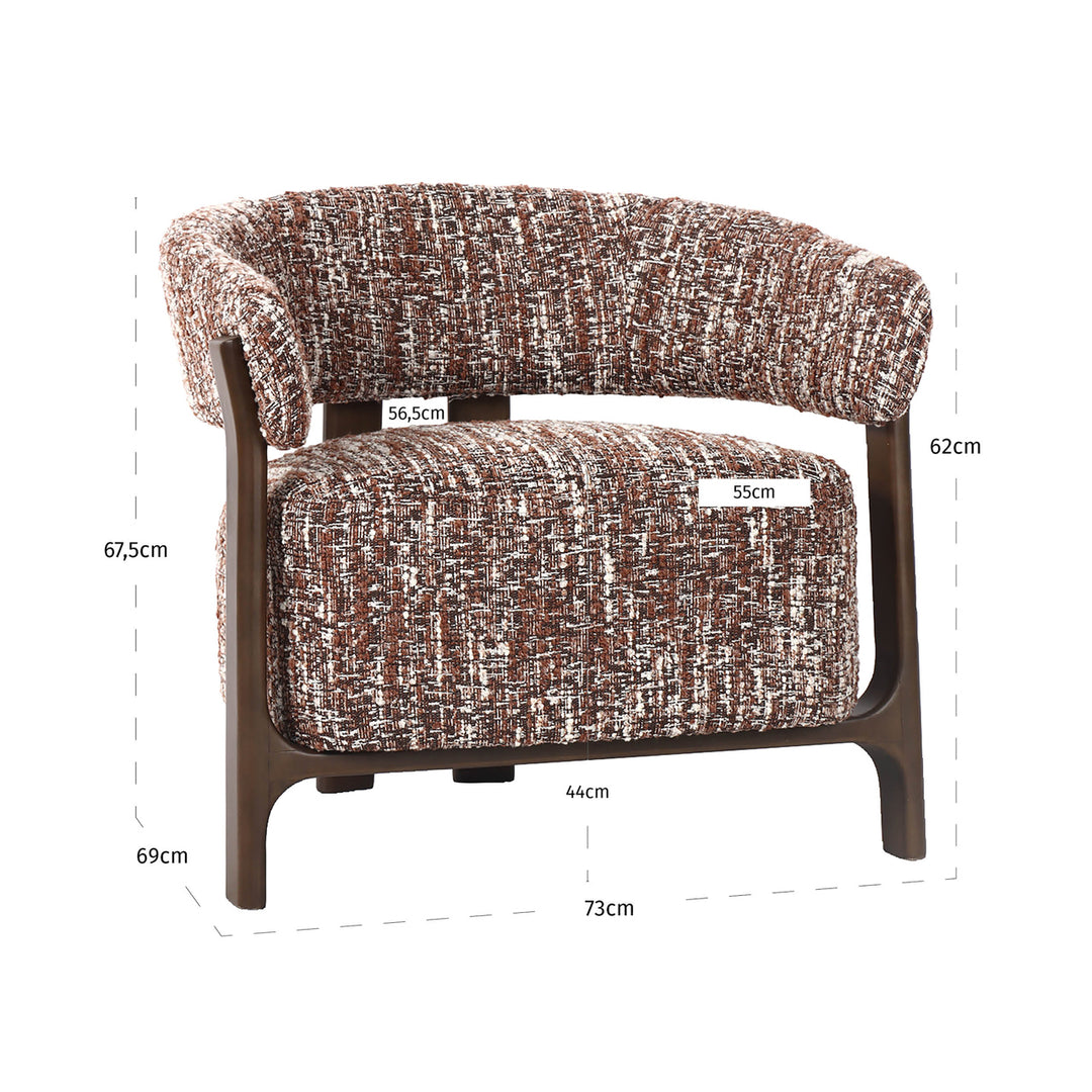 Dalara hazel lounge chair