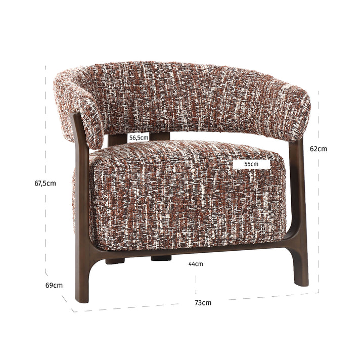 Dalara hazel lounge chair