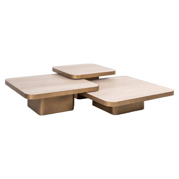 Cumulus beige coffee table (Set of 3)