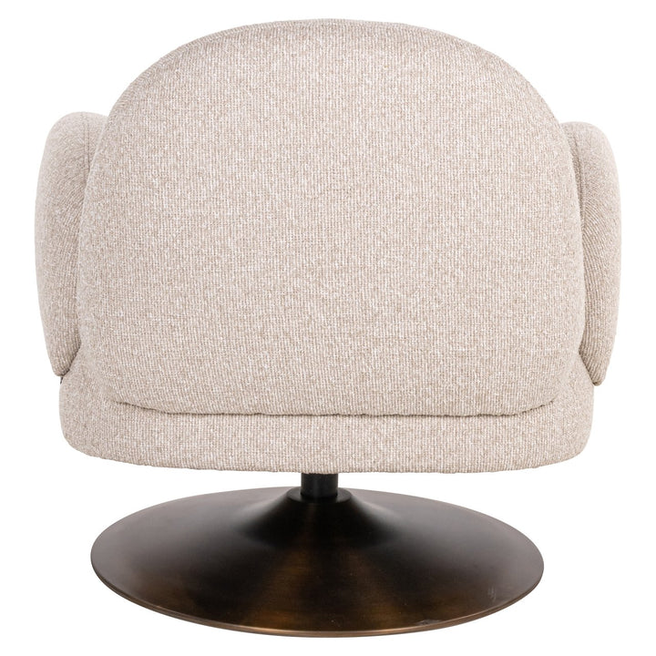 Lounge chair Kagney biscotti swivel