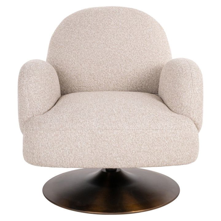 Lounge chair Kagney biscotti swivel