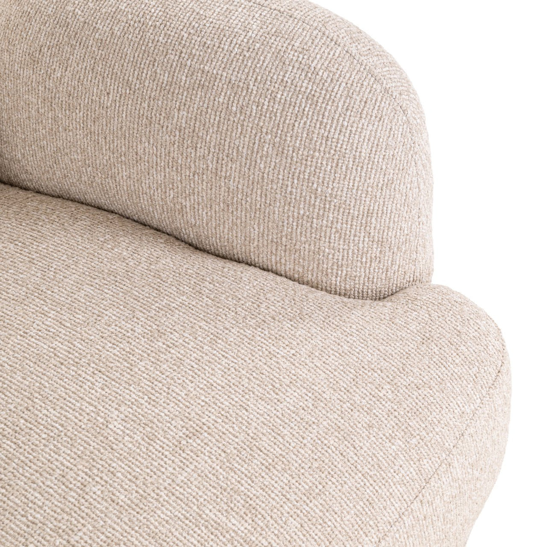 Lounge chair Kagney biscotti swivel