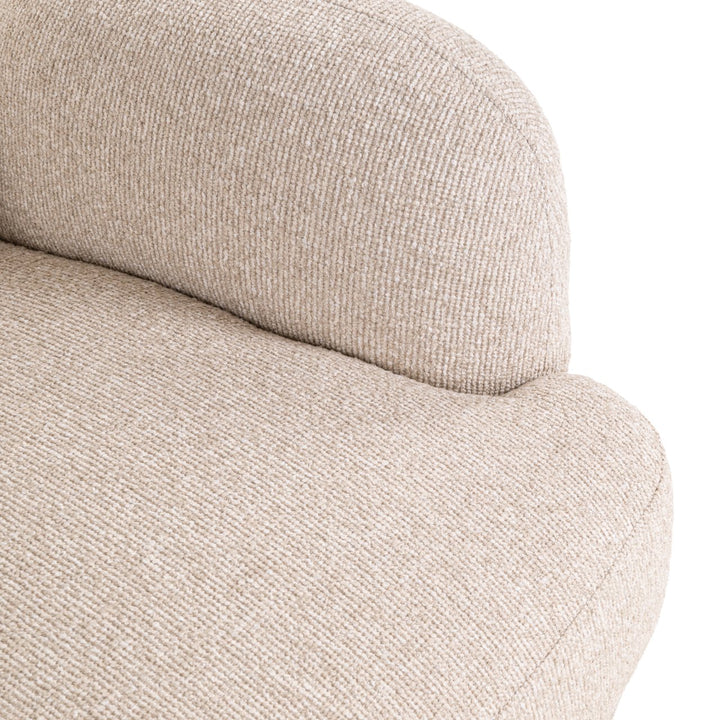 Lounge chair Kagney biscotti swivel