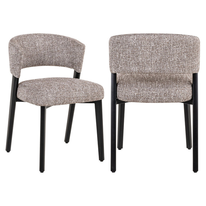 Eetkamerstoel Zeno earth tweed