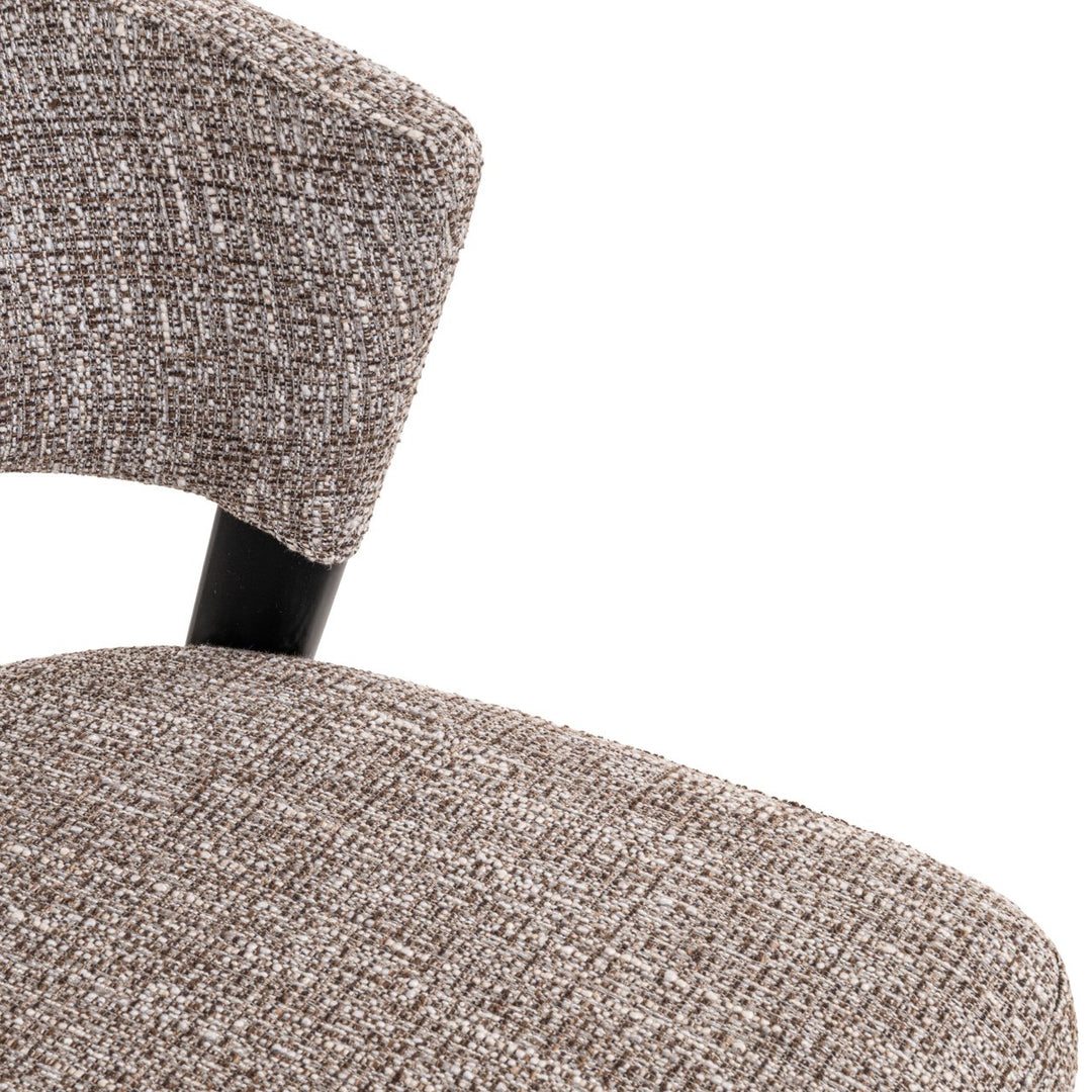 Eetkamerstoel Zeno earth tweed