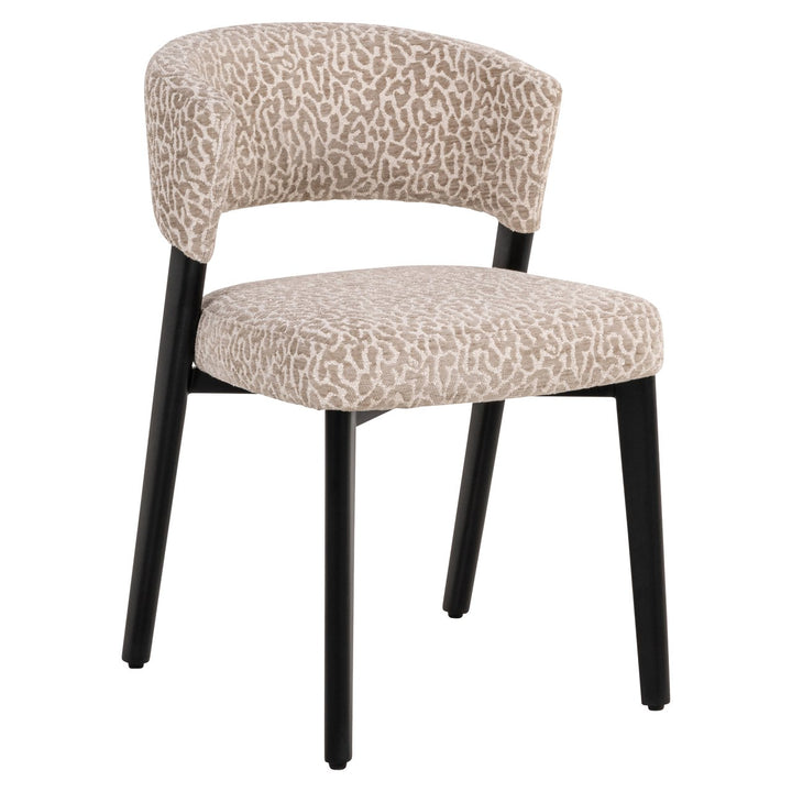 Zeno dining chair beige leopard