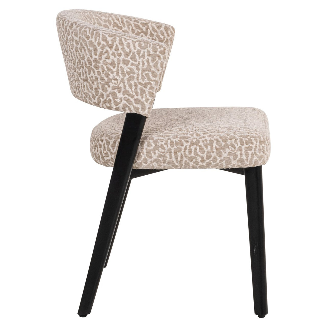 Zeno dining chair beige leopard