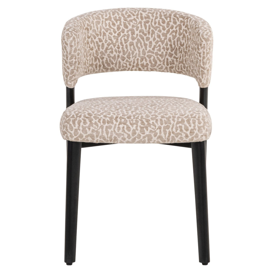 Zeno dining chair beige leopard