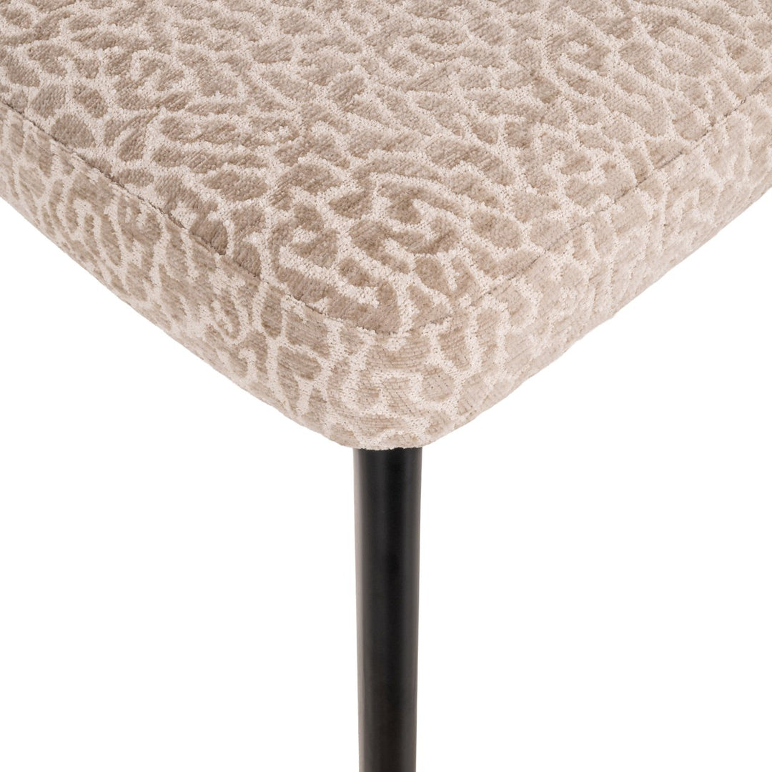 Zeno dining chair beige leopard