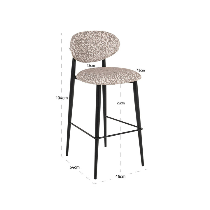 Barstoel Dantes natural geo fire retardant