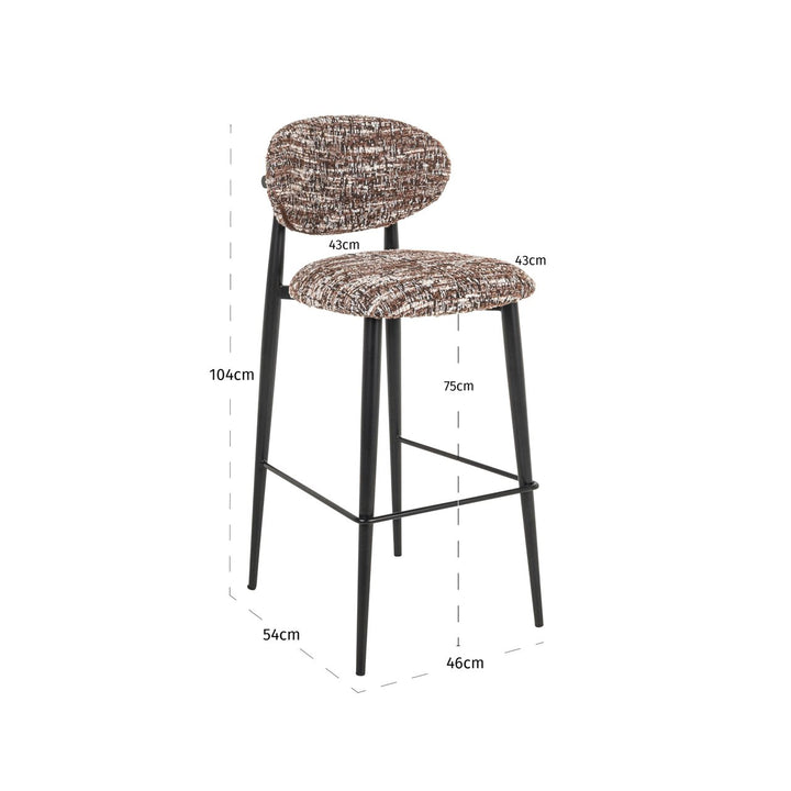 Dantes hazel bar stool