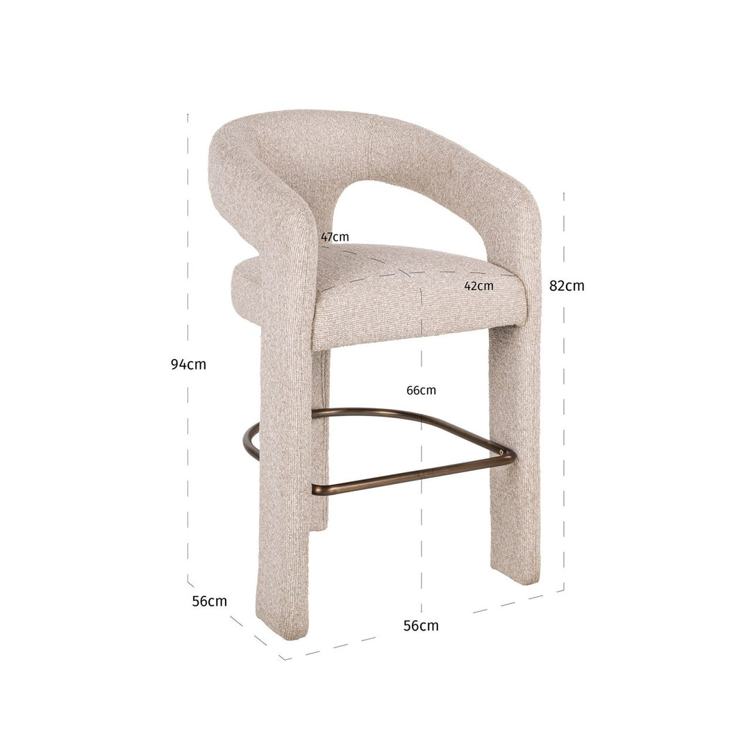 Belle biscotti counter stool