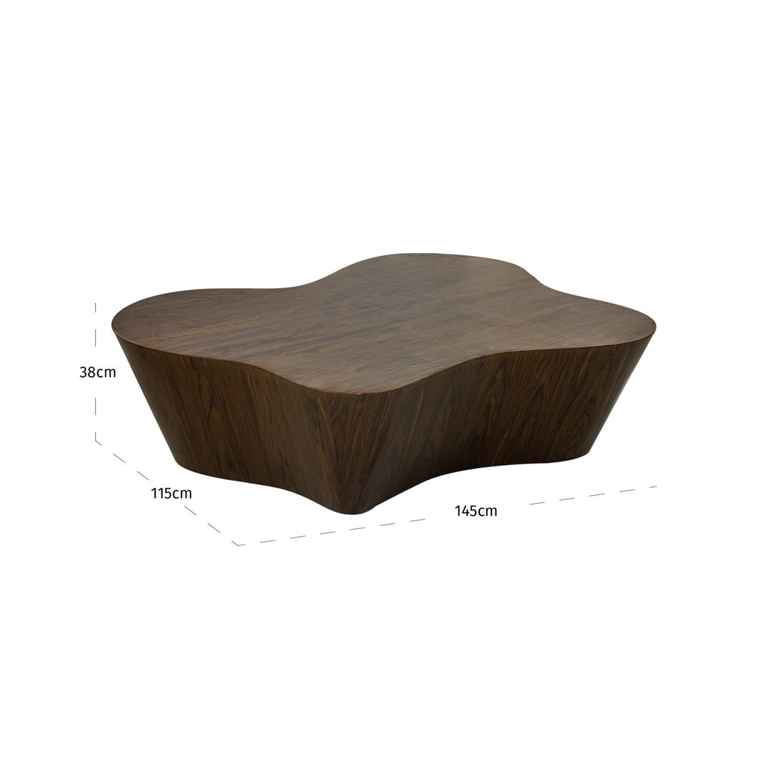 Quintino walnut coffee table