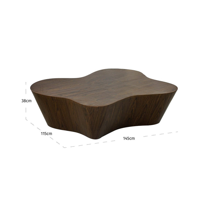 Quintino walnut coffee table