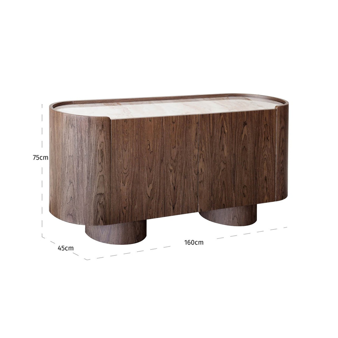 Dressoir Callahan brown 2-doors