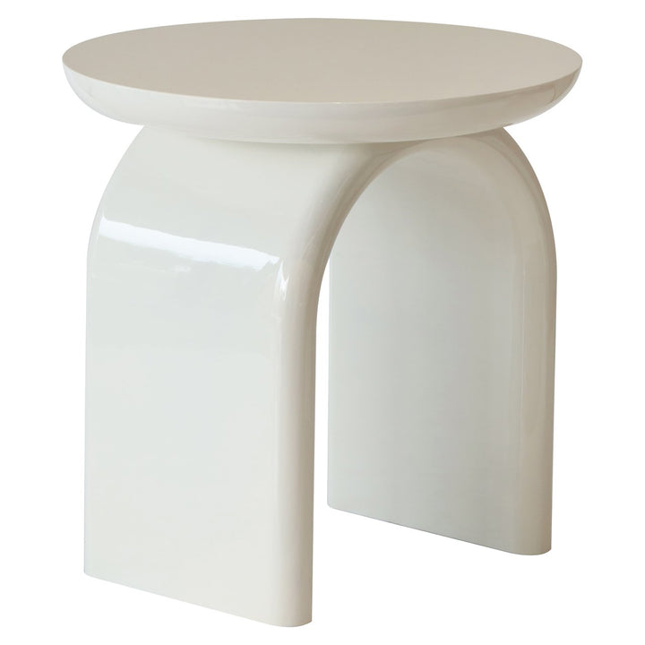 Merrick coconut milk side table