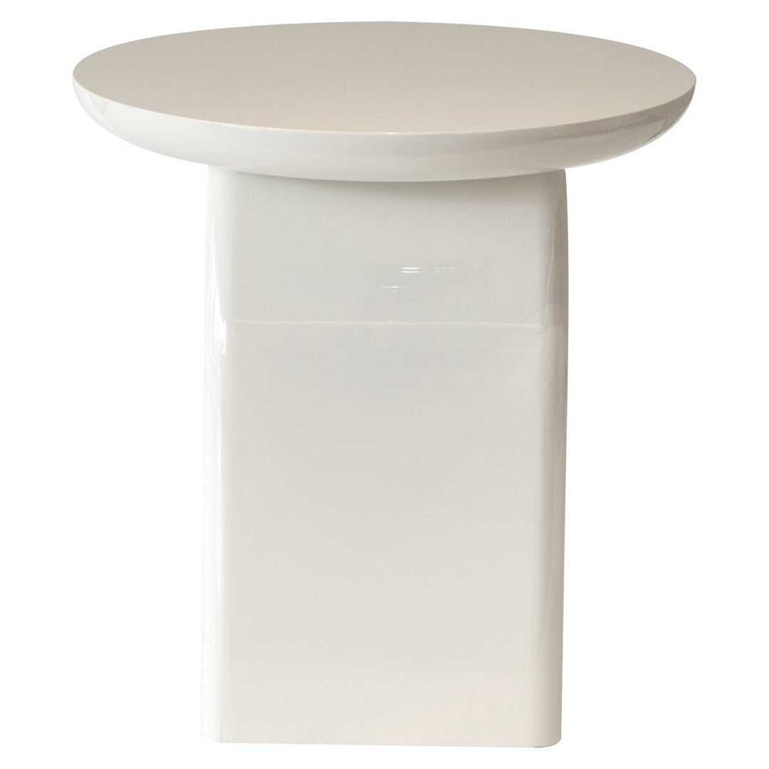 Merrick coconut milk side table