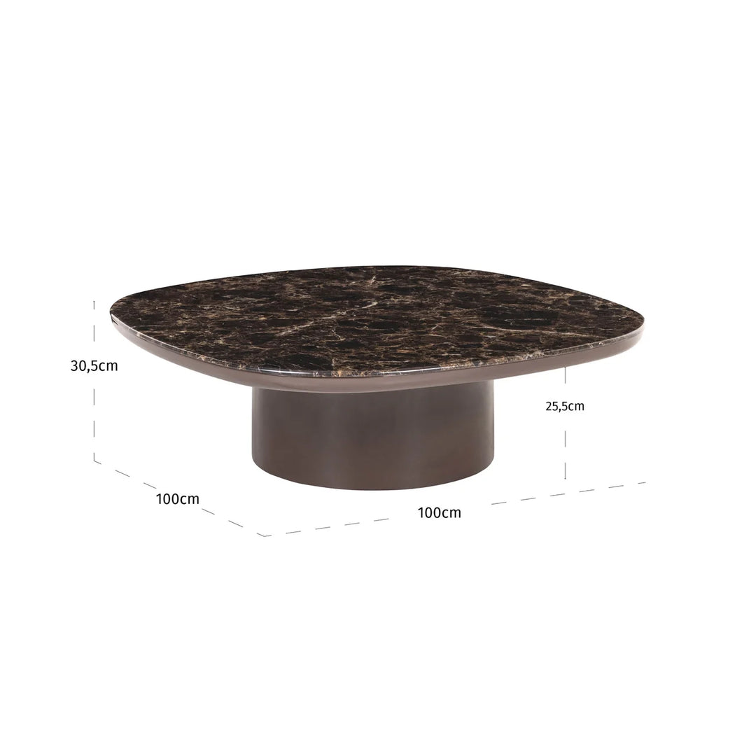 Salontafel Almundi chocolat brown