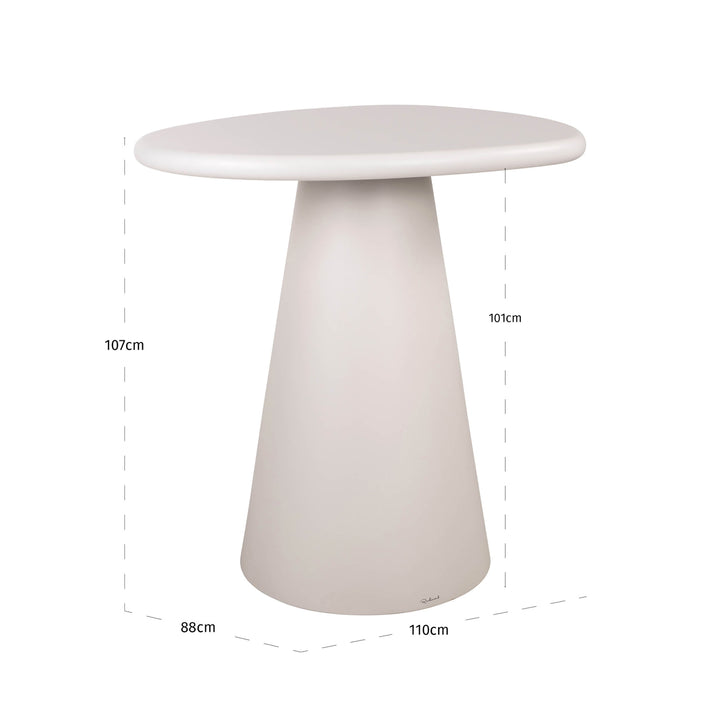 Bloomstone white bar table