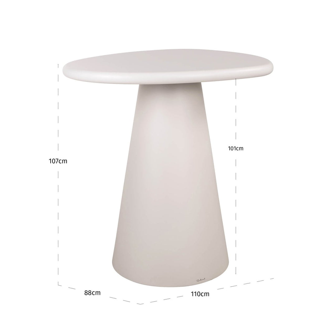 Bloomstone white bar table
