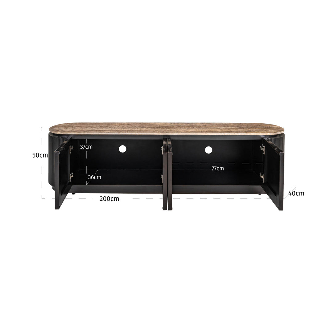 Dressoir Russo braun 4-türig