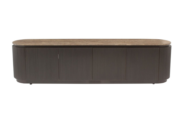 Russo brauner 4-türiger TV-Schrank
