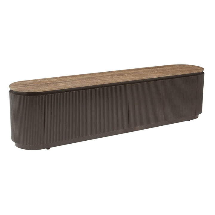 Russo brauner 4-türiger TV-Schrank