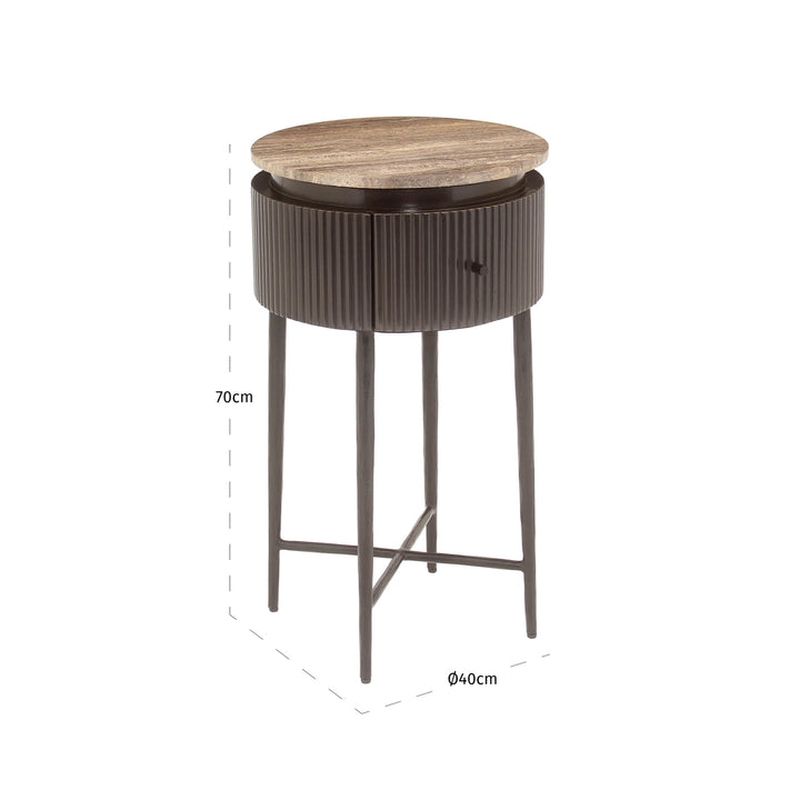 Side table Russo brown