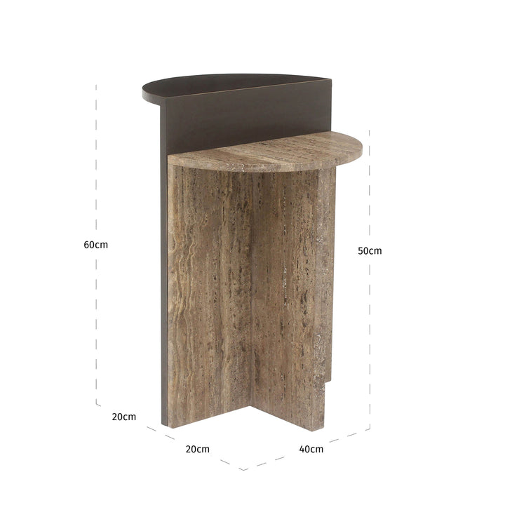 Bijzettafel Russo ash brown