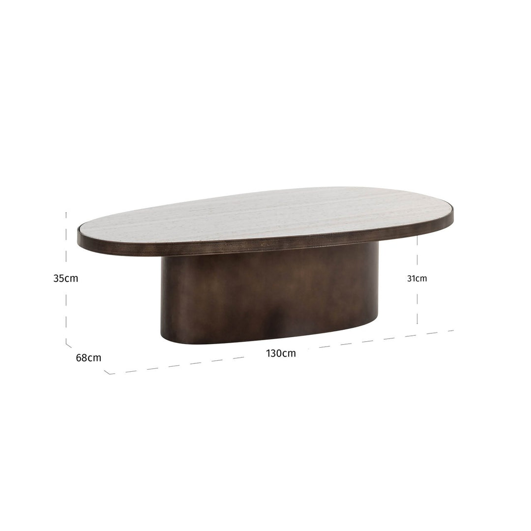 Biloxi brauner Couchtisch