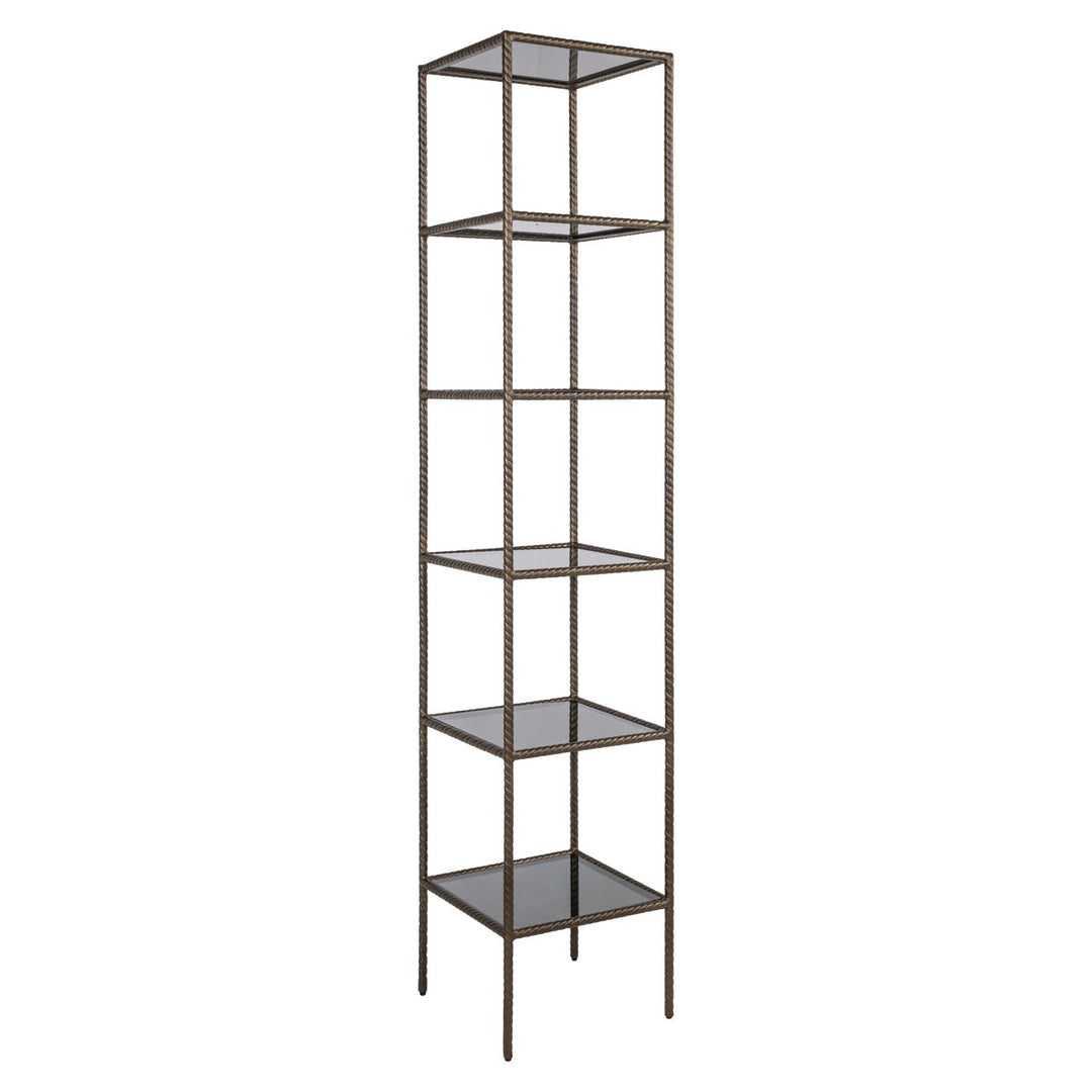 Sheridon gold wall cabinet