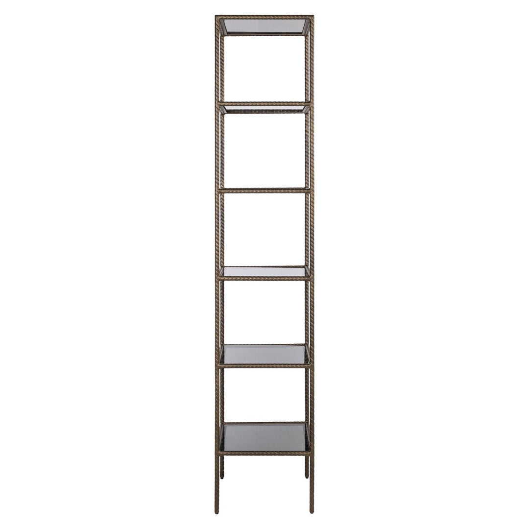 Sheridon gold wall cabinet