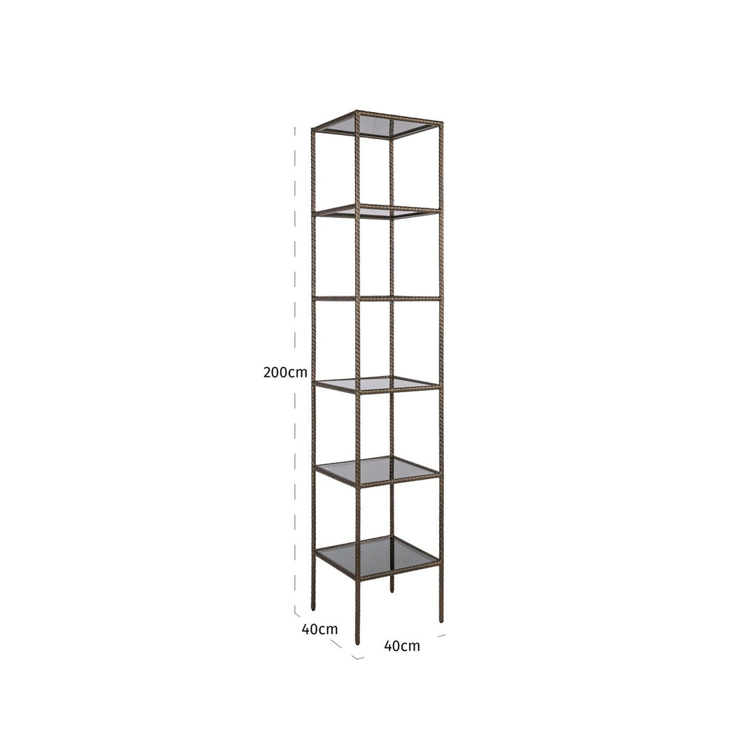 Sheridon gold wall cabinet