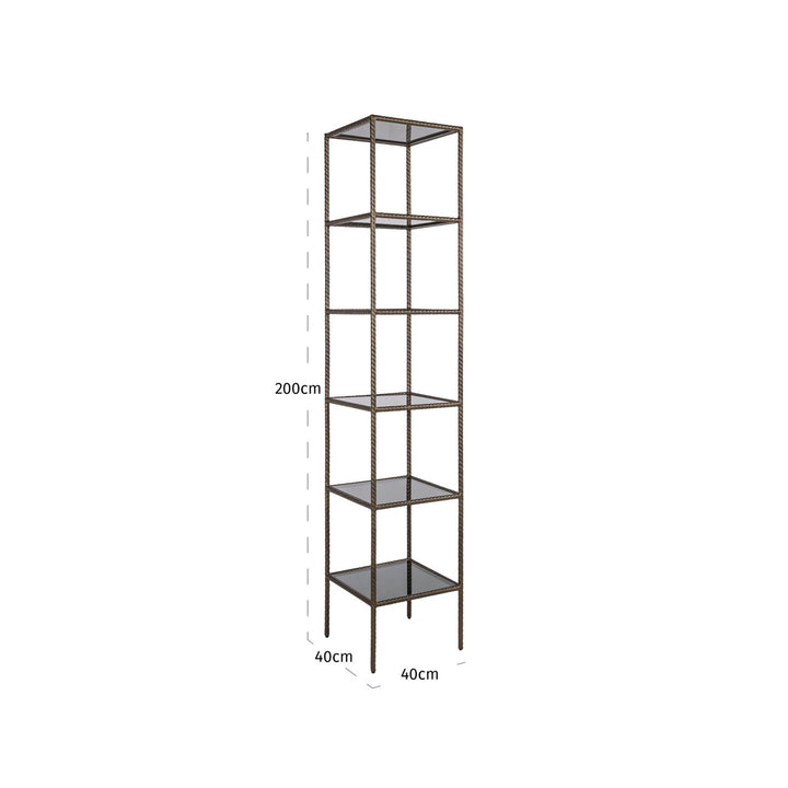 Sheridon gold wall cabinet