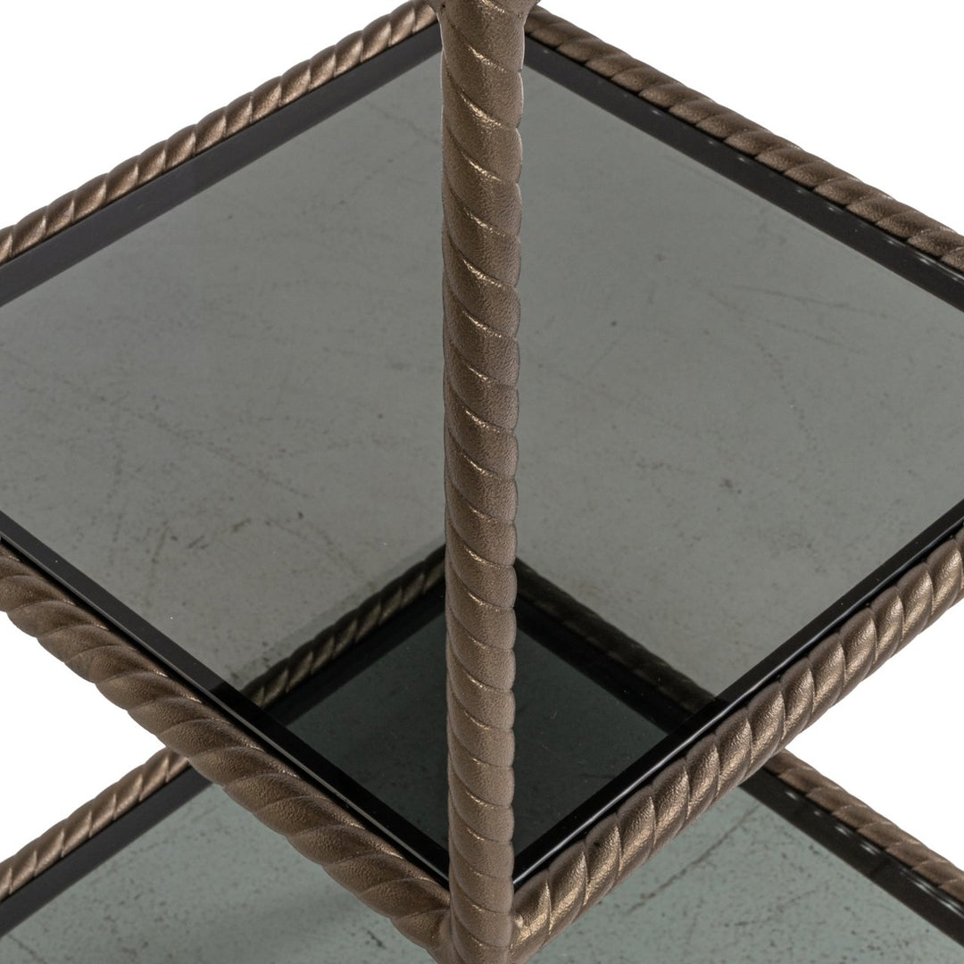 Sheridon gold wall cabinet