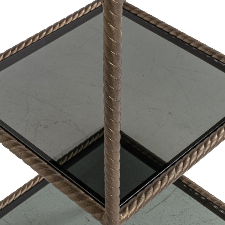 Sheridon gold wall cabinet